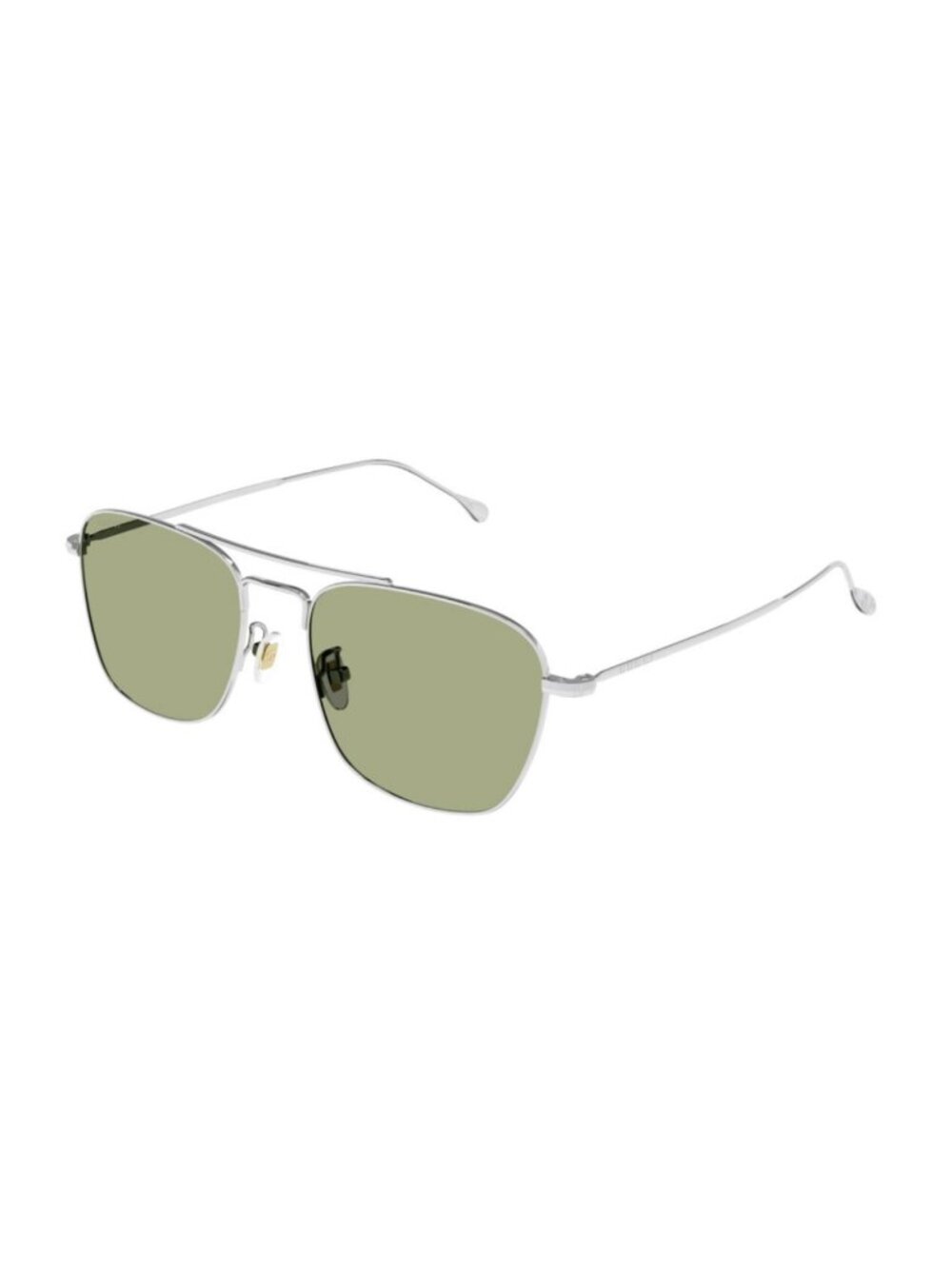 Gucci Sunglasses GG1183S 008 56 Silver Frame Green Lens Man Sunglasses